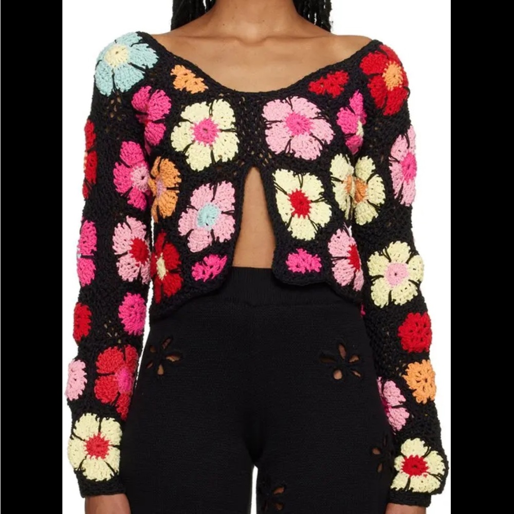 Tach SSENSE Exclusive crochet flower cargidan